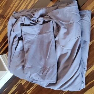 Gray duvet and sham